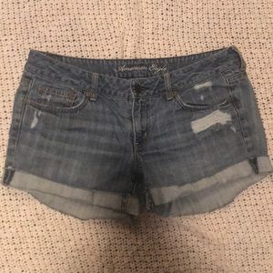 American Eagle Light Wash Jean Shorts